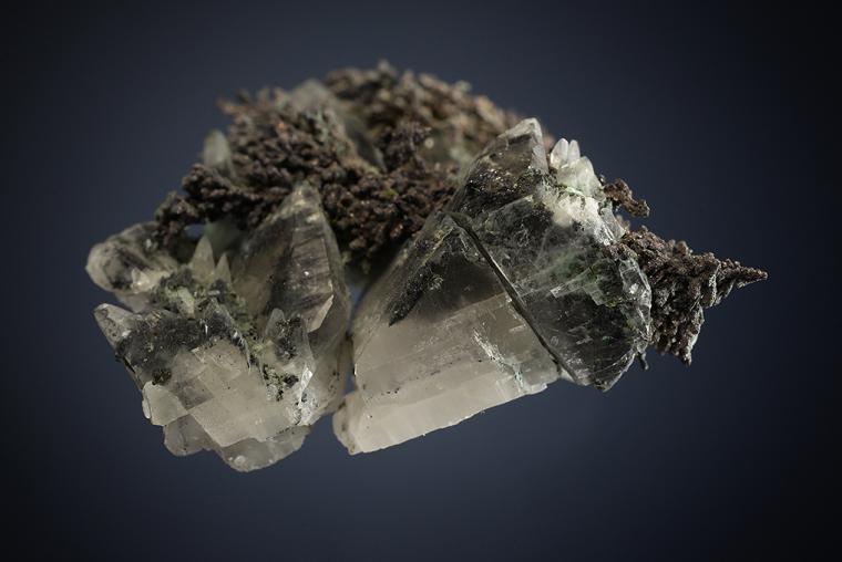 SILVER with CALCITE